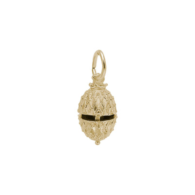 Easter Egg with Chick 3D Pendant (14K) front - Lucky Diamond - New York