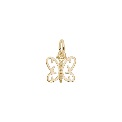 Fairy Butterfly Cut-Out Pendant yellow (14K) main - Lucky Diamond - New York