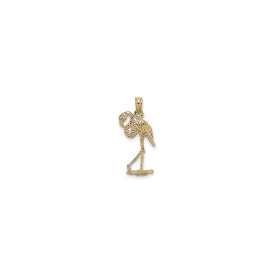 Flamingo Bird 3D Pendant (14K) front - Lucky Diamond - New York