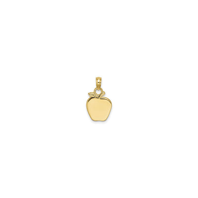 Flat Apple Pendant (14K) front - Lucky Diamond - New York