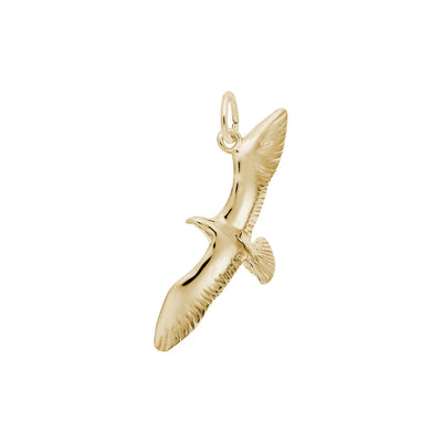 Flying Seagull Pendant yellow (14K) main - Lucky Diamond - New York