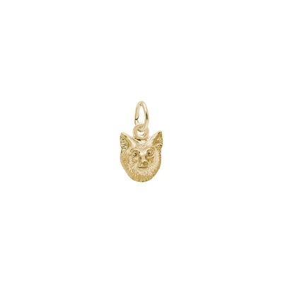 Fox Head Charm yellow (14K) main - Lucky Diamond - New York
