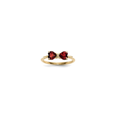 Garnet Bow Ring (14K) main - Lucky Diamond - New York