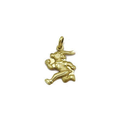 Goat Runner Pendant (14K) front - Lucky Diamond - New York