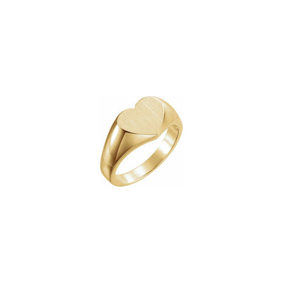 Heart Signet Ring yellow (14K) main - Lucky Diamond - New York