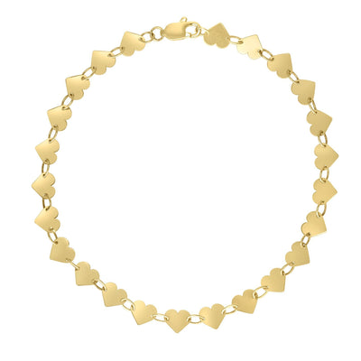 Hearts Chain Bracelet (14K) main - Lucky Diamond - New York