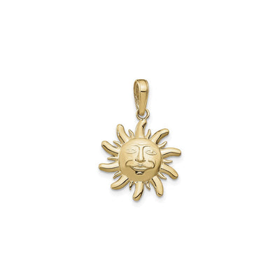 Heraldic Sun Pendant (14K) front - Lucky Diamond - New York
