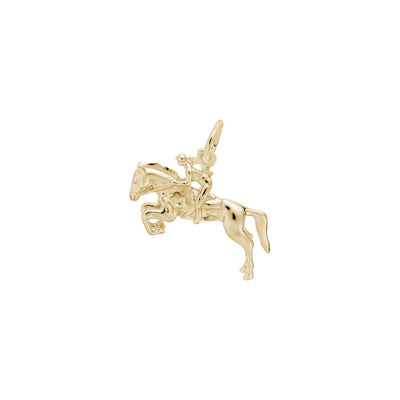 Horse with Rider Charm yellow (14K) main - Lucky Diamond - New York