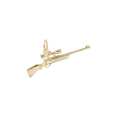 Hunting Rifle Charm yellow (14K) main - Lucky Diamond - New York