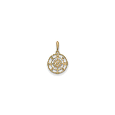 Icy Compass Outline Pendant (14K) front - Lucky Diamond - New York