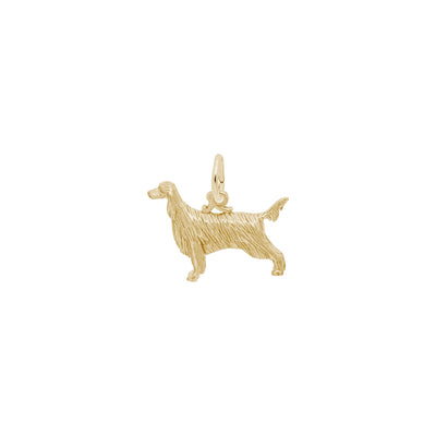 Irish Setter Dog Charm yellow (14K) main - Lucky Diamond - New York
