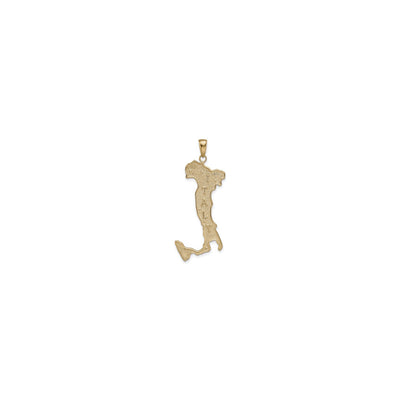 Italy Map Pendant (14K) front - Lucky Diamond - New York