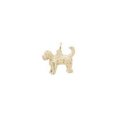 Labradoodle Dog Charm yellow (14K) main - Lucky Diamond - New York