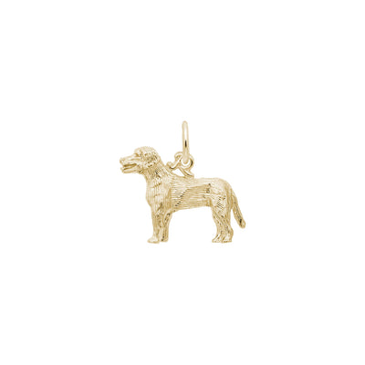 Labrador Retriever Dog Charm yellow (14K) main - Lucky Diamond - New York