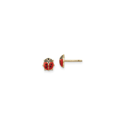 Ladybug Enamel Stud Earrings (14K) main - Lucky Diamond - New York
