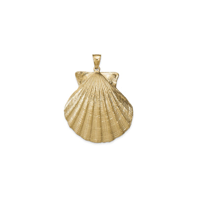 Large Scallop Shell Pendant (14K) front - Popular  Jewelry - New York