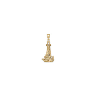 Lighthouse with Wave Pendant (14K) front - Lucky Diamond - New York