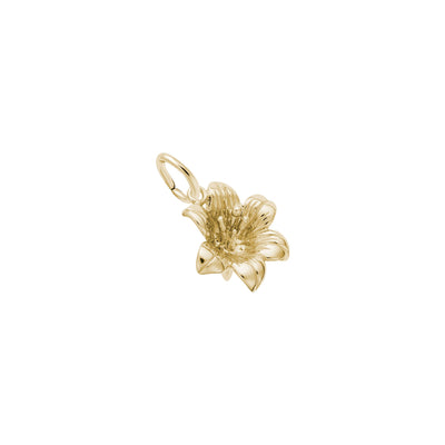 Lily Flower Charm yellow (14K) main - Lucky Diamond - New York