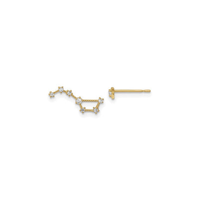 Little Dipper Constellation CZ Stud Earrings (14K) main - Lucky Diamond - New York