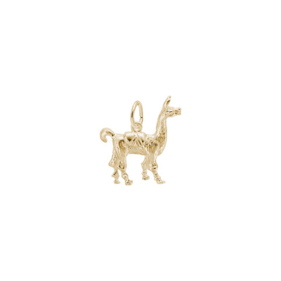 Llama Charm yellow (14K) main - Lucky Diamond - New York