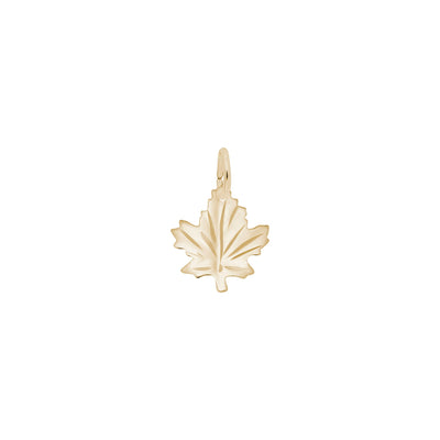 Maple Leaf Charm yellow (14K) main - Lucky Diamond - New York