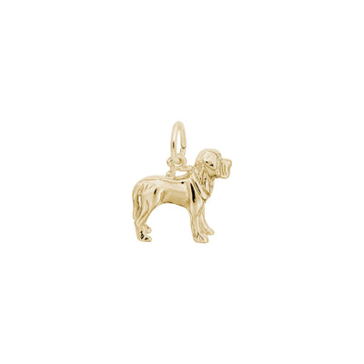 Mastiff Dog Charm yellow (14K) main - Lucky Diamond - New York