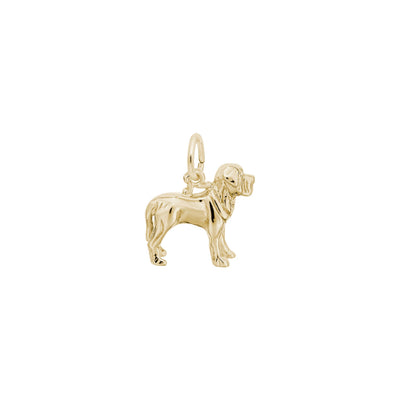 Mastiff Dog Charm yellow (14K) main - Lucky Diamond - New York