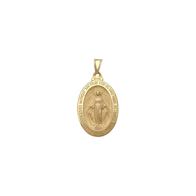 Miraculous Oval Medal (14K) front - Lucky Diamond - New York