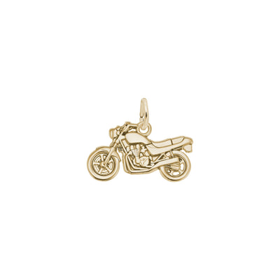 Motorcycle Charm yellow (14k) main - Lucky Diamond - New York
