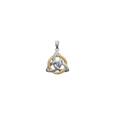 Natural Diamond Celtic Trinity Pendant (14K) front - Lucky Diamond - New York