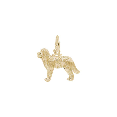Newfoundland Dog Charm yellow (14K) main - Lucky Diamond - New York