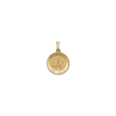 Our Lady of Fatima Round Hollow Medal (14K) front - Lucky Diamond - New York