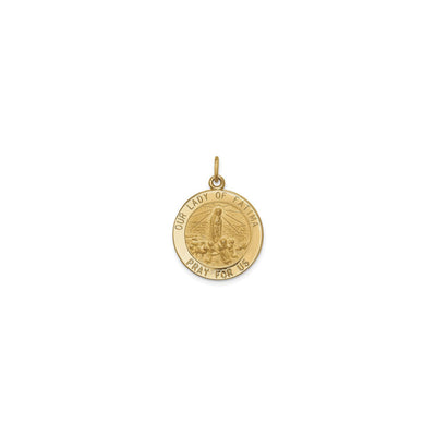 Our Lady of Fatima Round Medal (14K) front - Lucky Diamond - New York