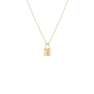 Padlock Necklace (14K) main - Lucky Diamond - New York