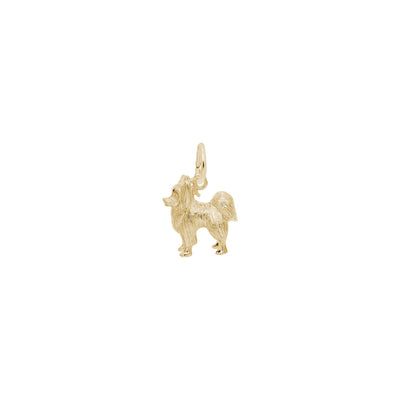 Papillon Dog Charm yellow (14K) main - Lucky Diamond - New York