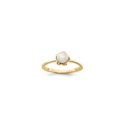 Pearl Flower Blossom Ring (14K) main - Lucky Diamond - New York