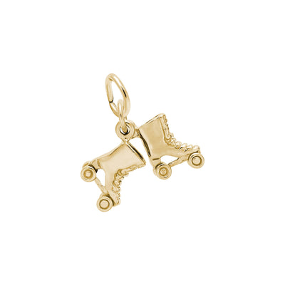 Petite Roller Skates Pendant (14K) main - Lucky Diamond - New York