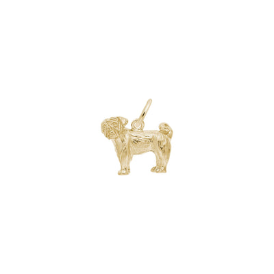 Pug Dog Charm yellow (14K) main - Lucky Diamond - New York