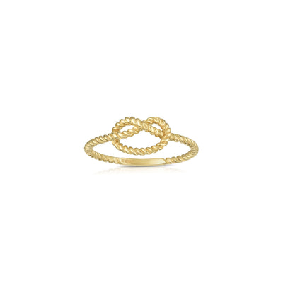 Rope Love Knot Ring (14K) main - Lucky Diamond - New York