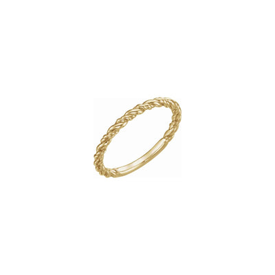 Rope Stackable Ring yellow (14K) main - Lucky Diamond - New York