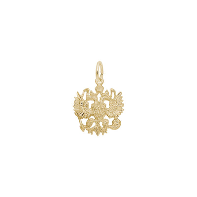 Russian Eagle Pendant yellow (14K) main - Lucky Diamond - New York