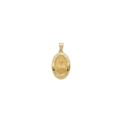 Sacred Heart of Jesus Oval Framed Medal (14K) front - Lucky Diamond - New York