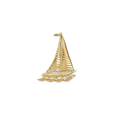 Sailboat over Sea Pendant (14K) main - Lucky Diamond - New York
