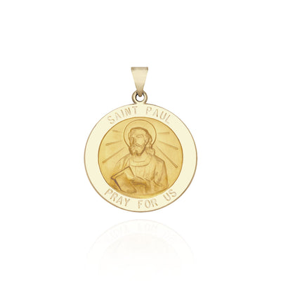 Saint Paul Medal Pendant (14K) main - Lucky Diamond - New York