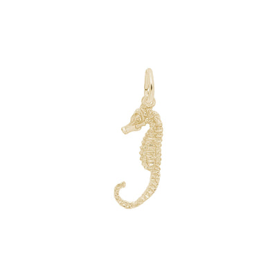 Seahorse Pendant yellow (14K) main - Lucky Diamond - New York