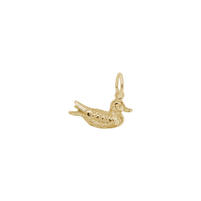 Shiny Duck Charm yellow (14K) main - Lucky Diamond - New York