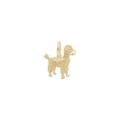 Small Poodle Dog Charm yellow (14K) main - Lucky Diamond - New York