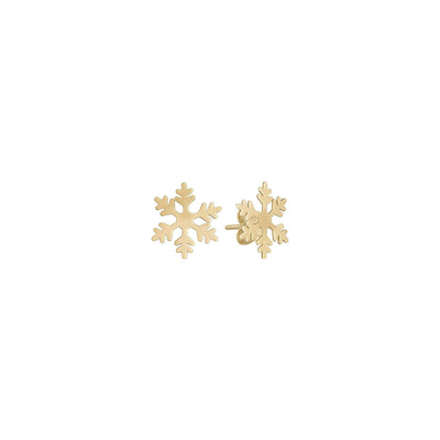 Snowflake Stud Earrings (14K) main - Lucky Diamond - New York