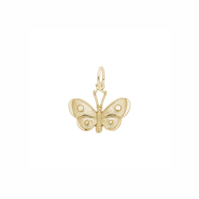 Spotted Wings Butterfly Charm yellow (14K) main - Lucky Diamond - New York