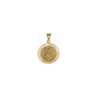St. Gabriel Hollow Medal (14K) front - Lucky Diamond - New York